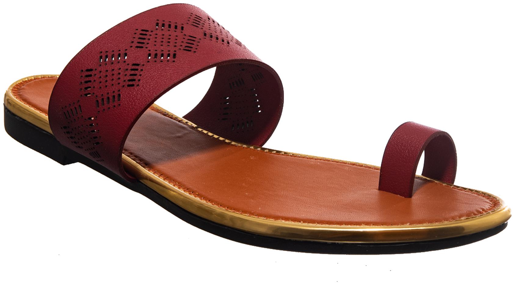 

Khadim s Women Maroon One Toe Flats