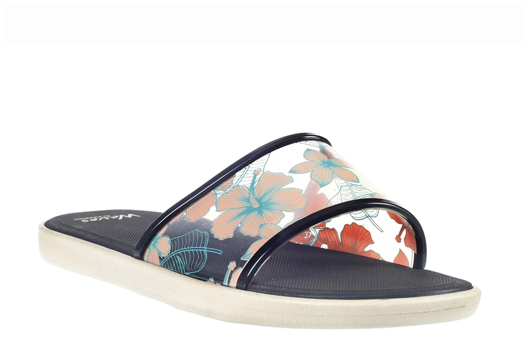 

Khadim s Waves Women Black Casual Flat Slipper