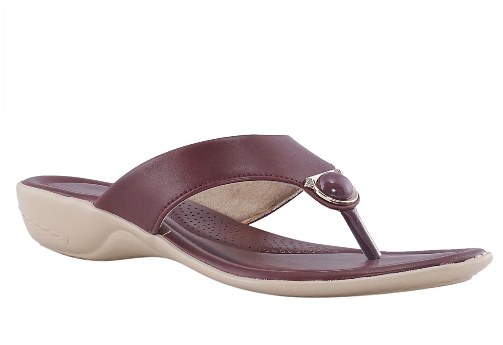 

Khadim s Women Maroon Flat Slipper