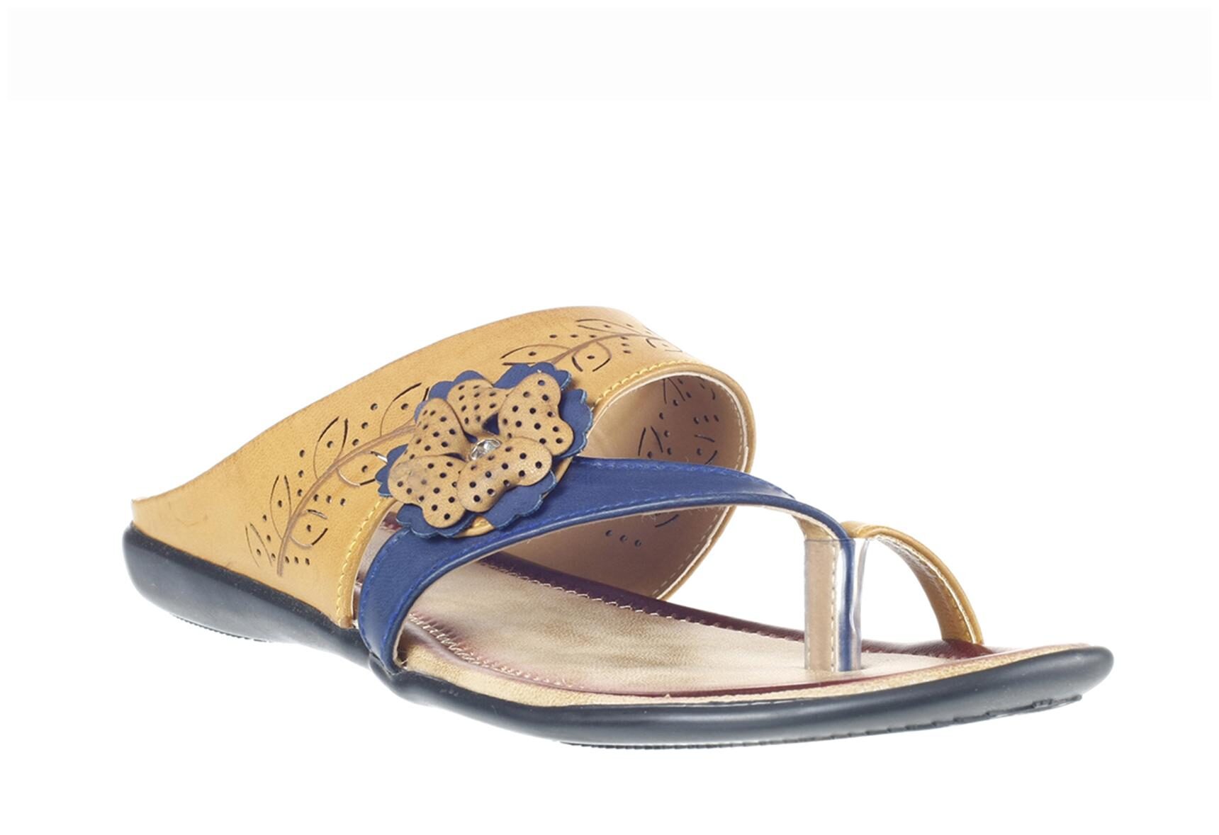 

Khadim s Women Blue Open Toe Flats