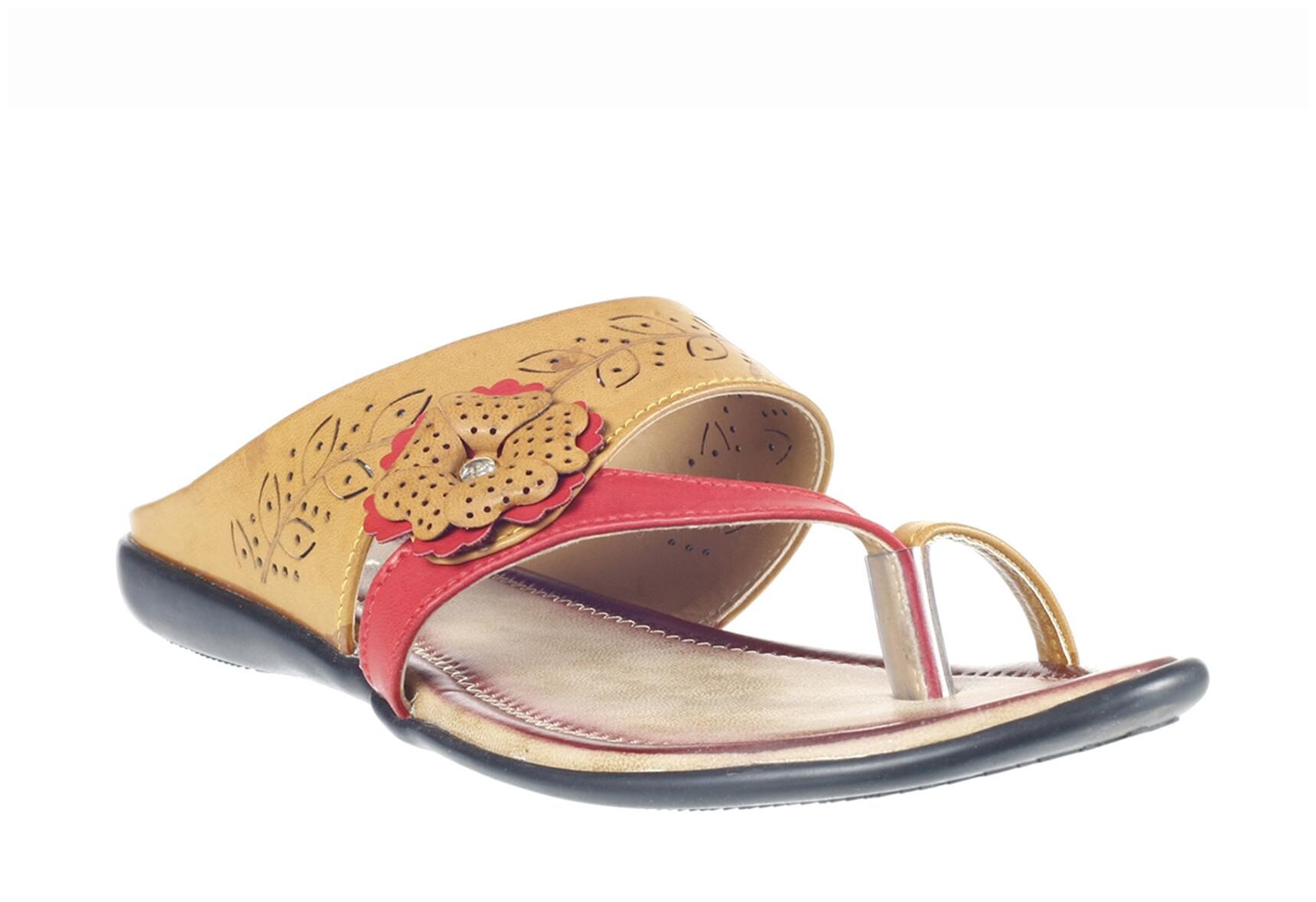 

Khadim s Women Red Open Toe Flats