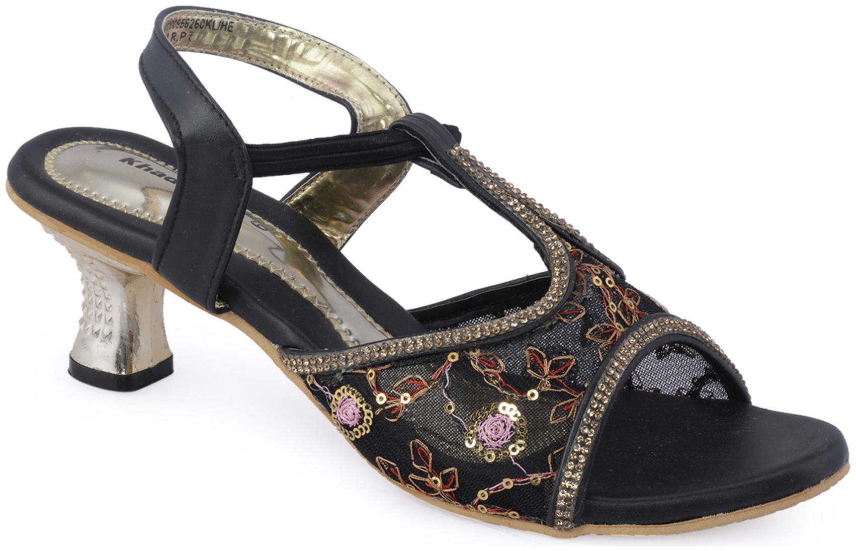 

Khadim s Women s Black Heel Sandal