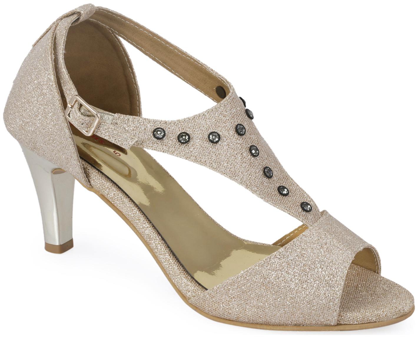 

Khadim s Women s Beige Heel Party Sandal