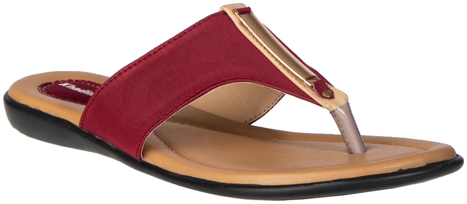 

Khadim s Women Maroon Casual Flats