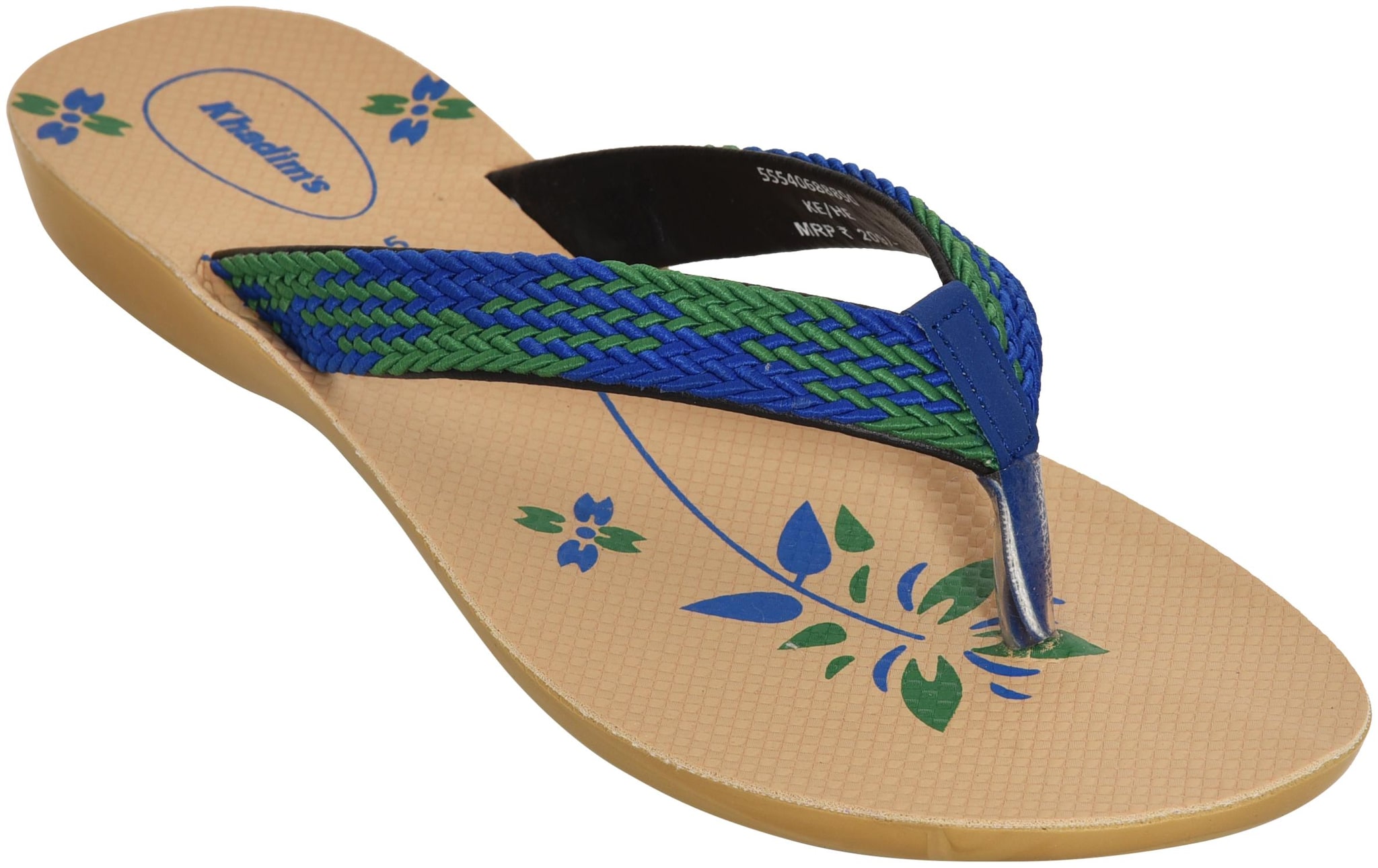 

Khadim s Women Blue T-Strap Flats