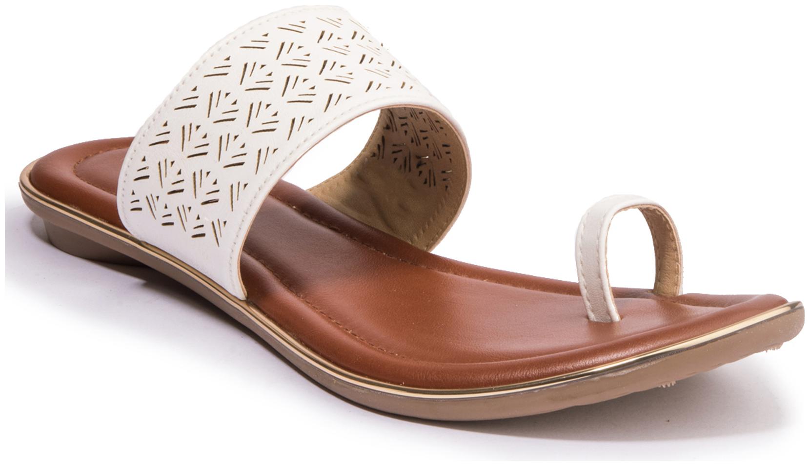 

Khadim s Women White One Toe Flats