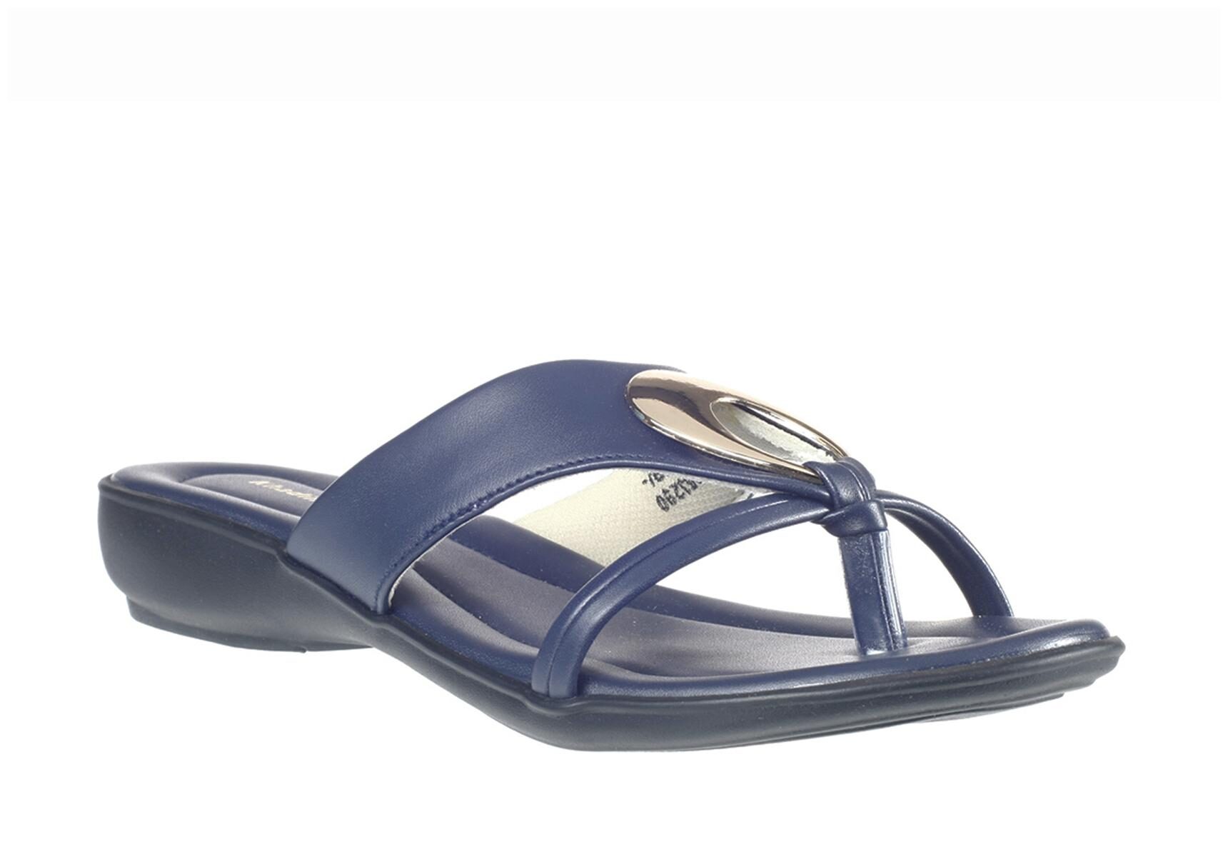 

Khadim s Women Navy Blue Open Toe Flats