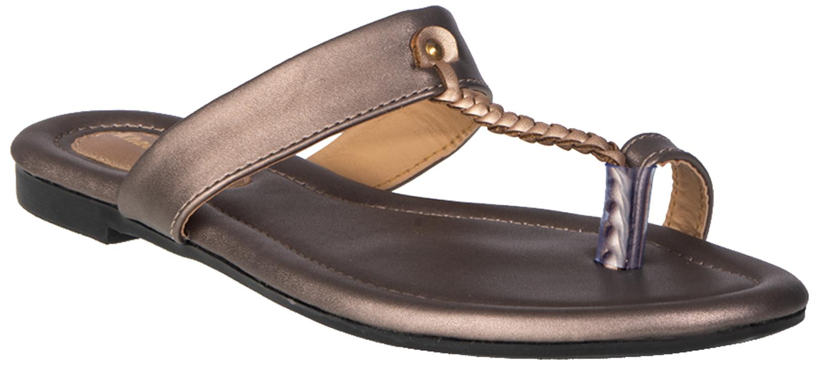 

Khadim s Women Grey One Toe Flats