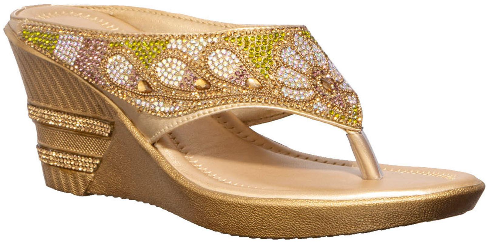 

Khadim s Women Gold Wedges