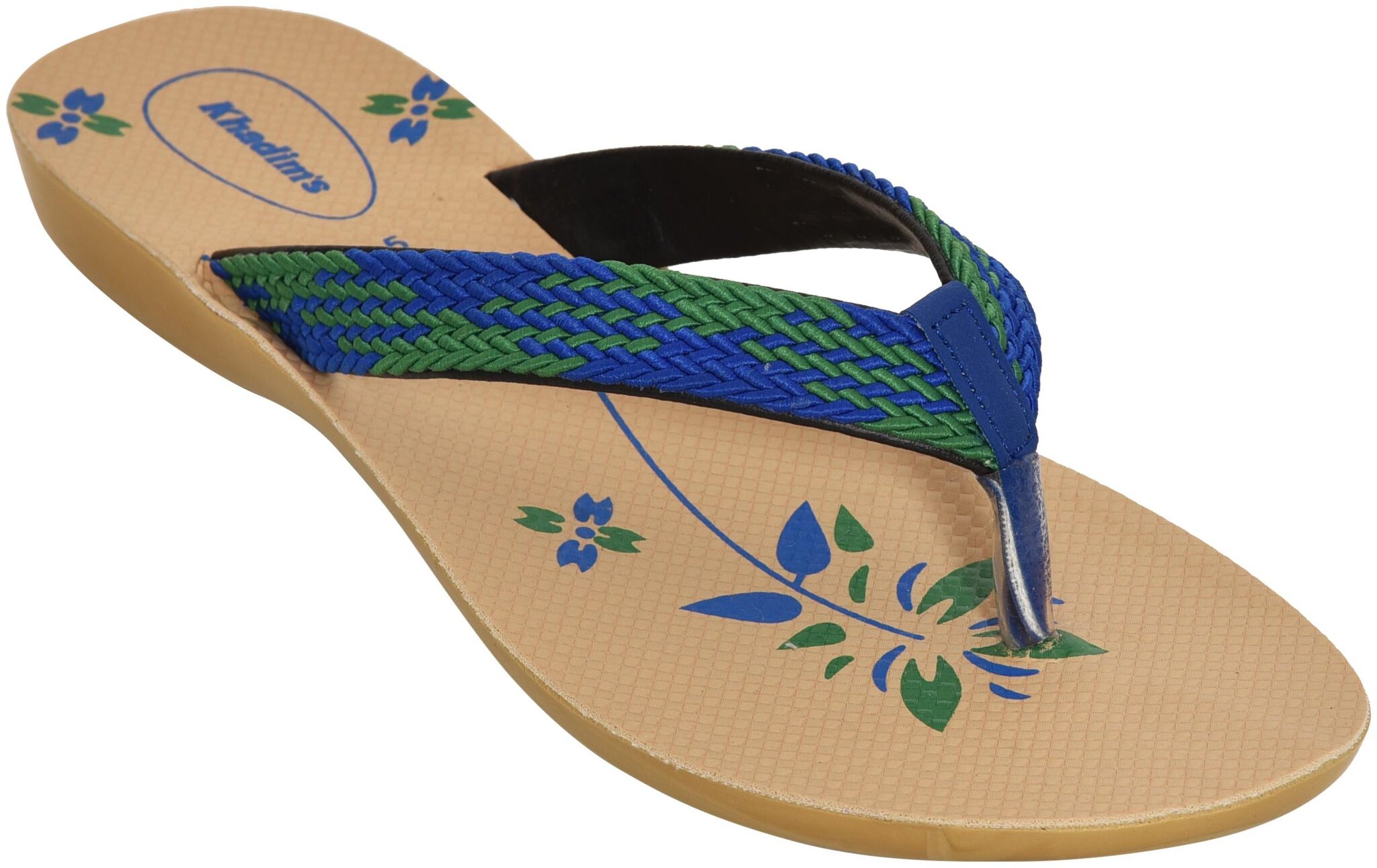 

Khadim s Women Blue T-Strap Flats