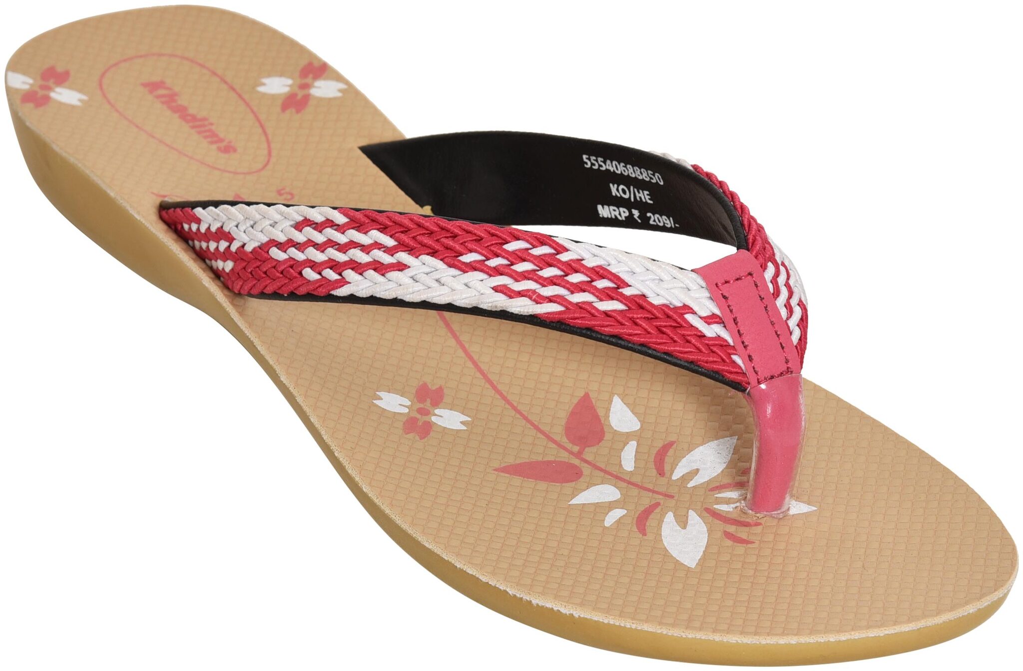 

Khadim s Women Pink T-Strap Flats
