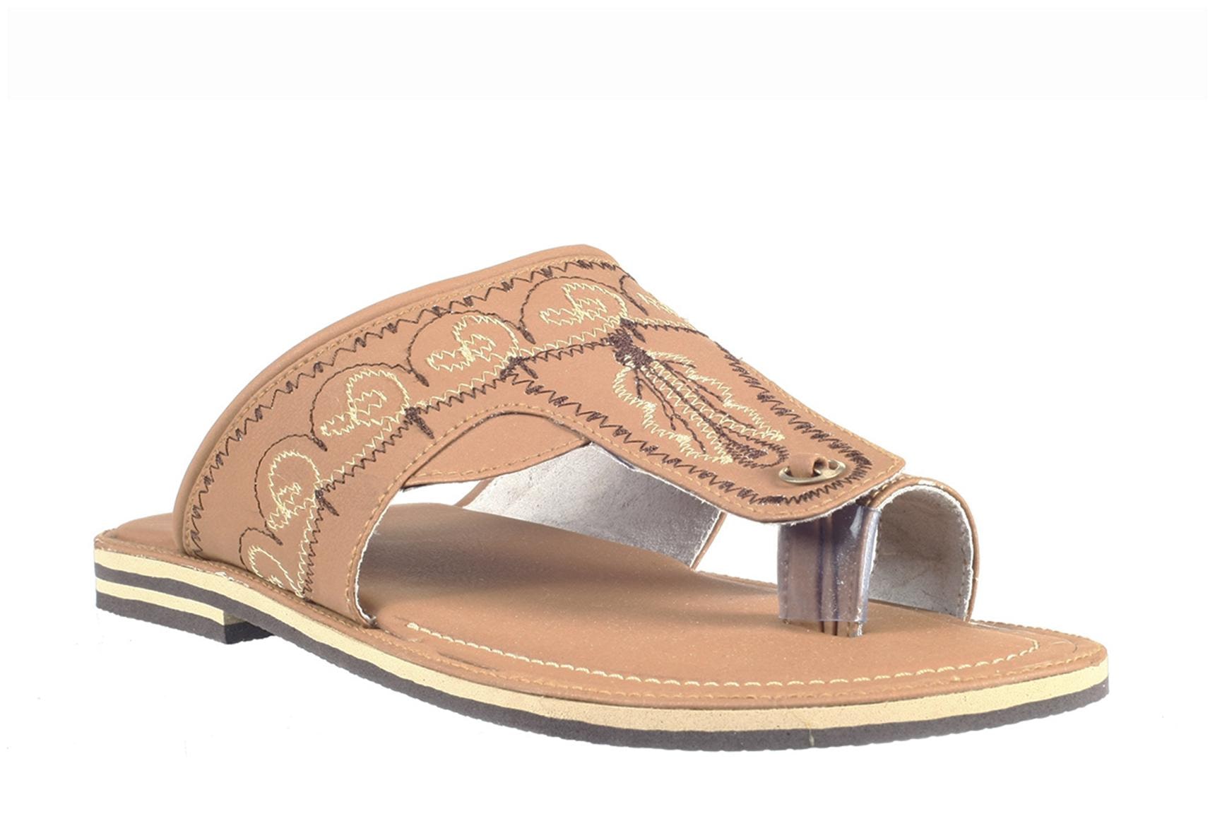 

Khadims Men Brown Ethnic Kolhapuri Sandal