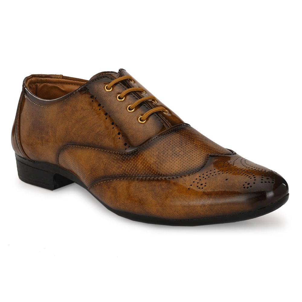 

KIATU Men Tan Brogues Formal Shoes - KT-1204