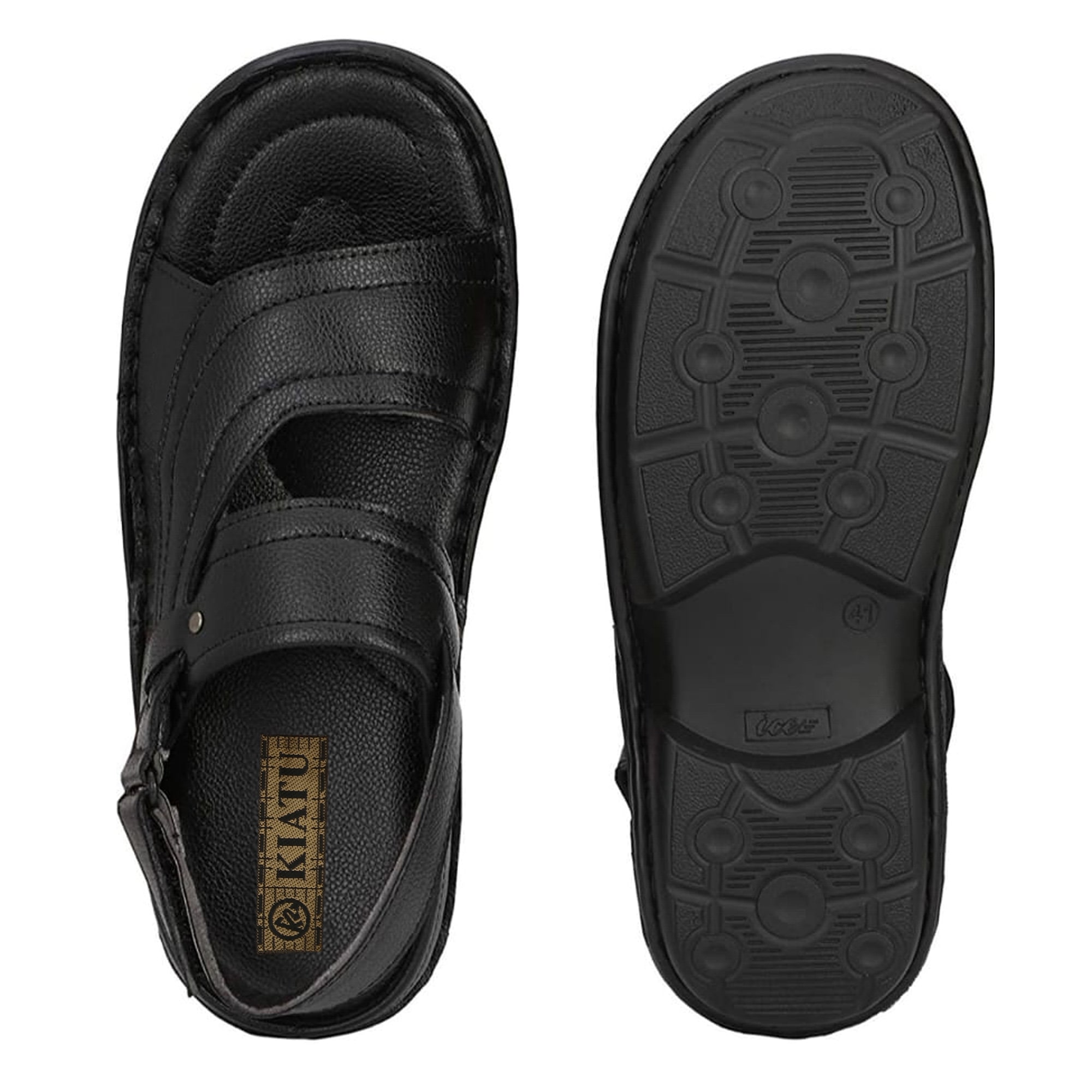

KIATU Men Black Flip-Flops - 1 Pair