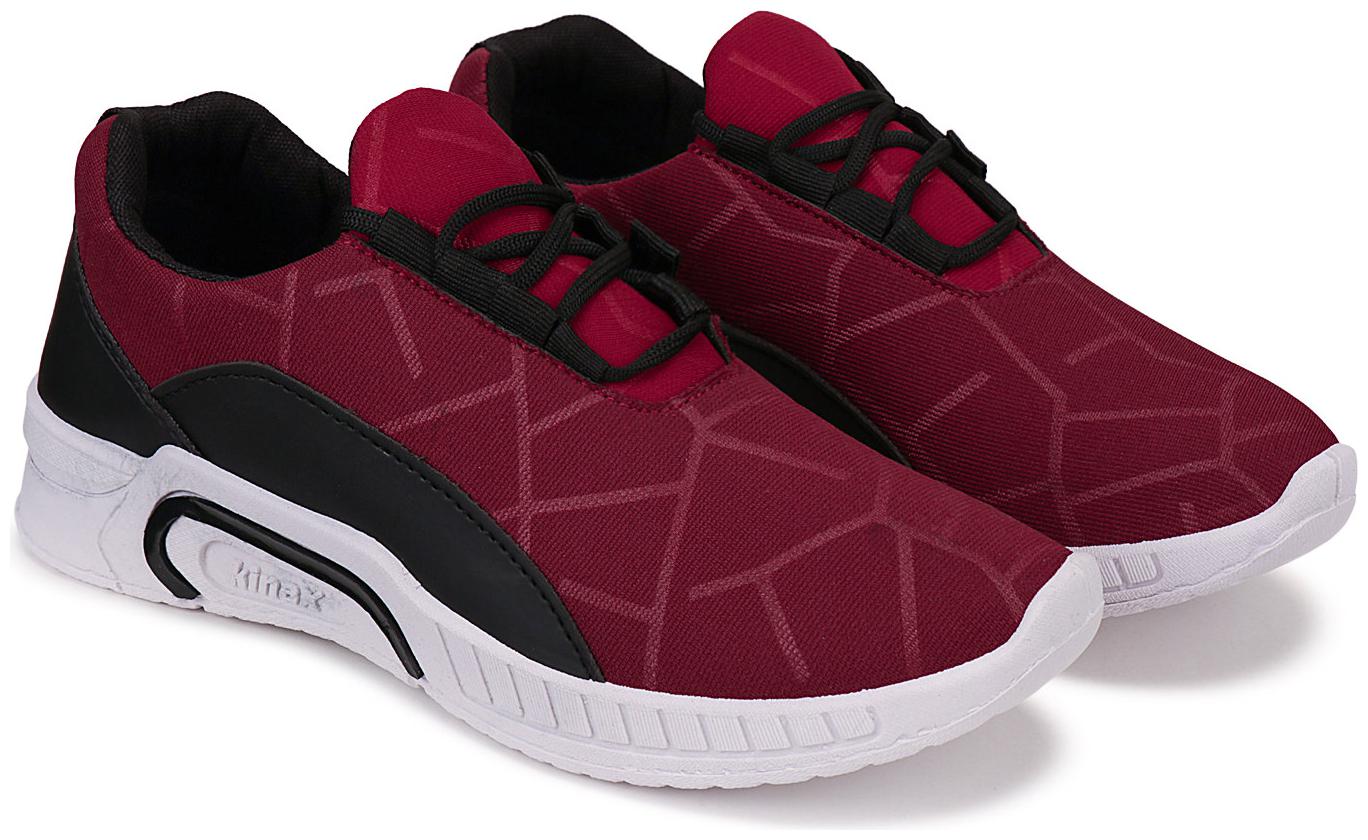 

KINAX Men sports shoes Running Shoes ( Maroon )