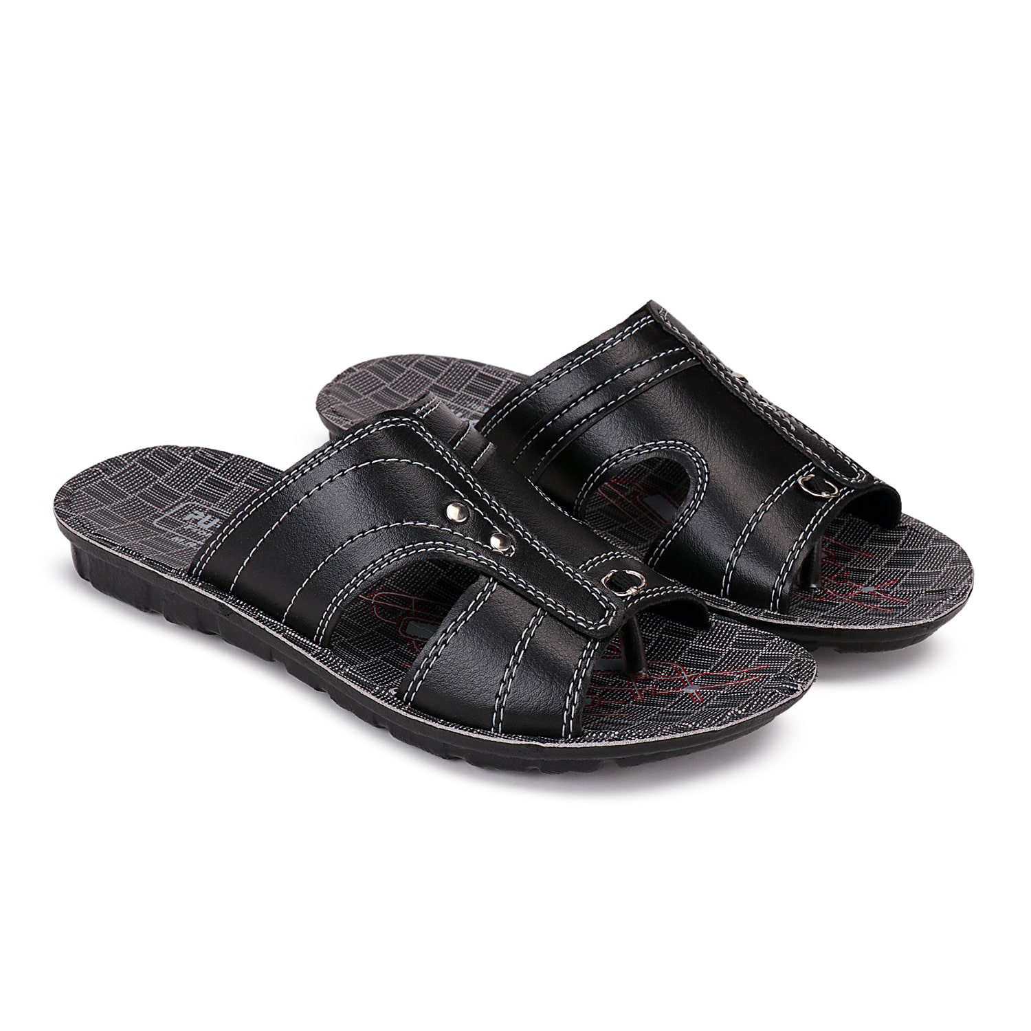

Kinax Men s Black Slippers