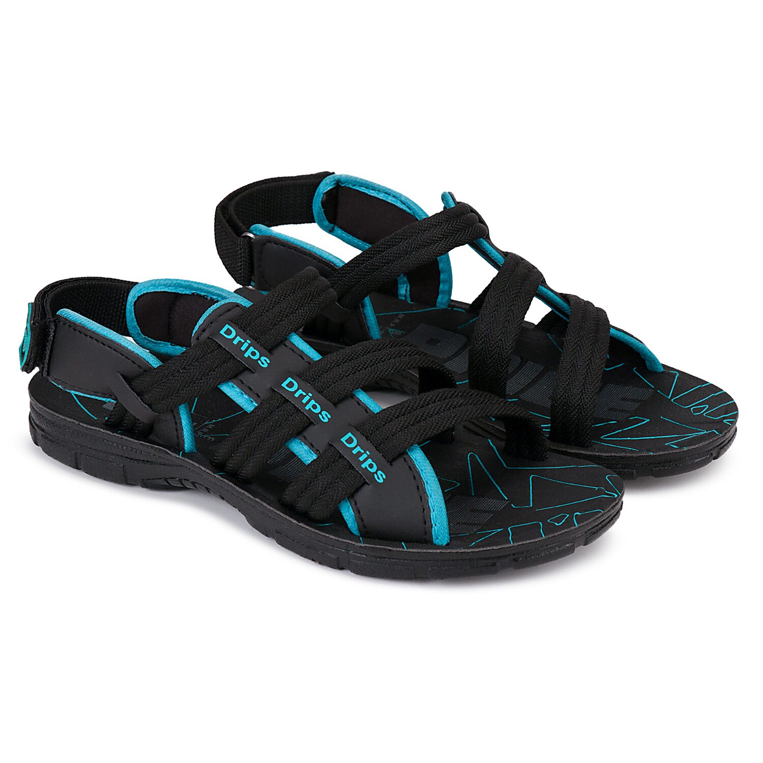 

KINAX Men Black Floaters