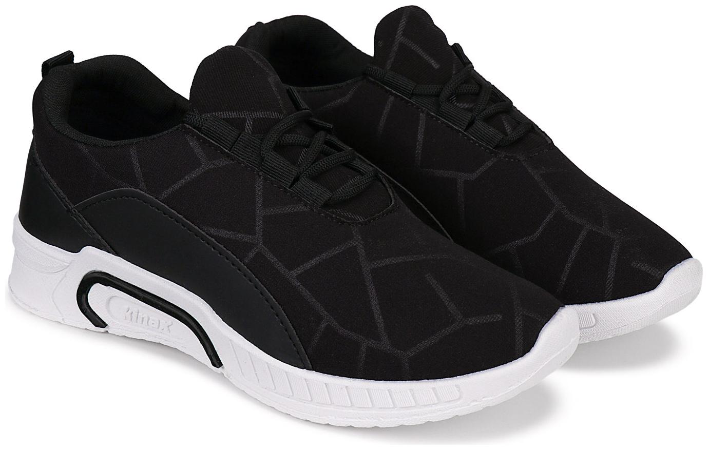 

KINAX Men sports shoes Running Shoes ( Black )