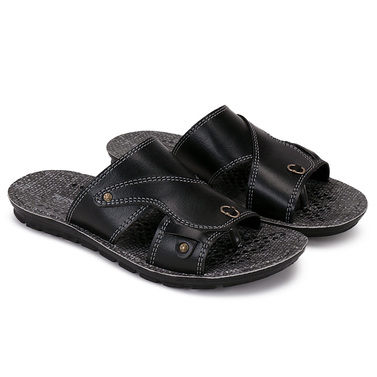 

Kinax Men s Black Outdoor Slippers