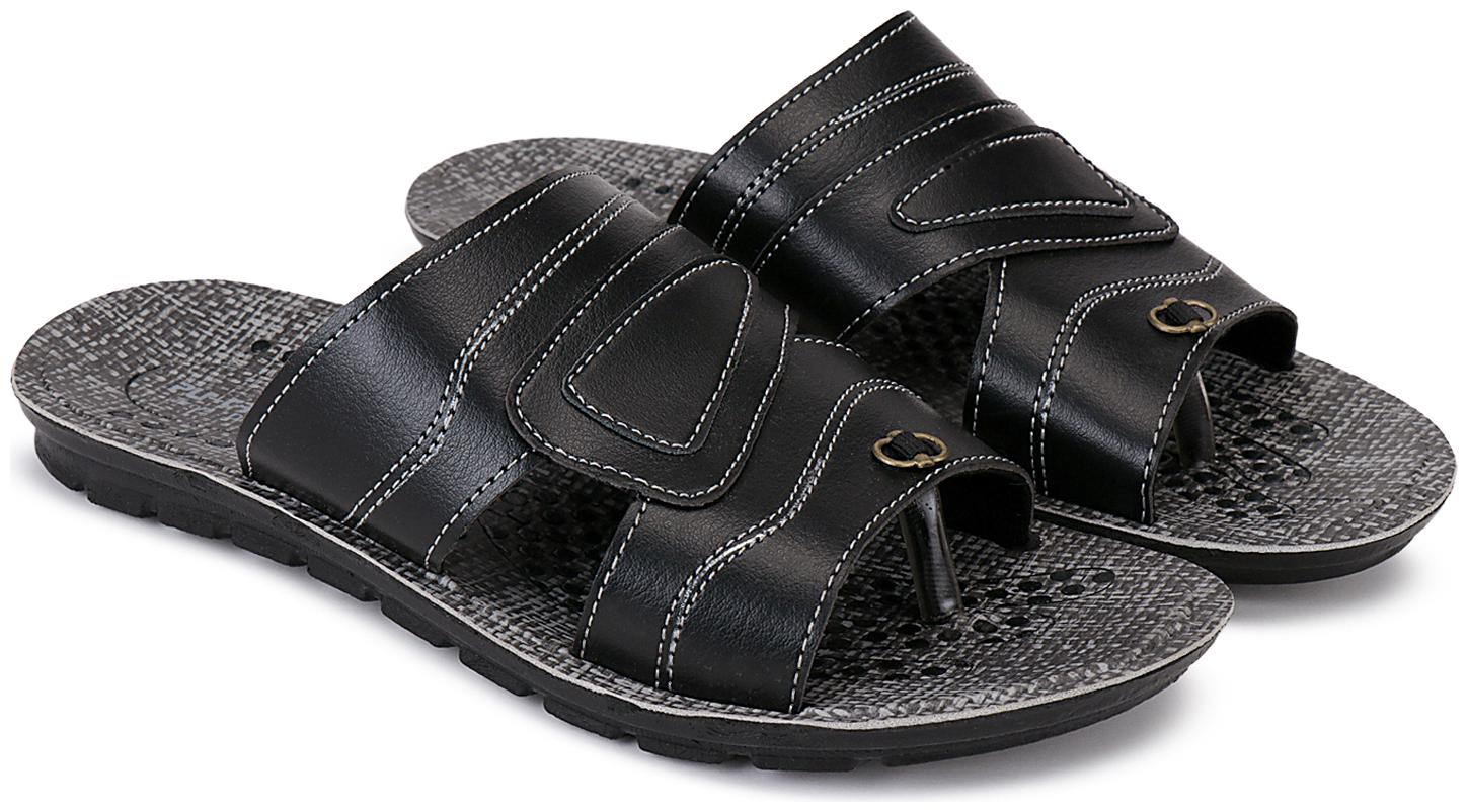 

Kinax Men s Black Slippers