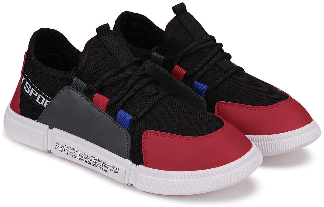 

KINAX Men sports shoes Running Shoes ( Black )