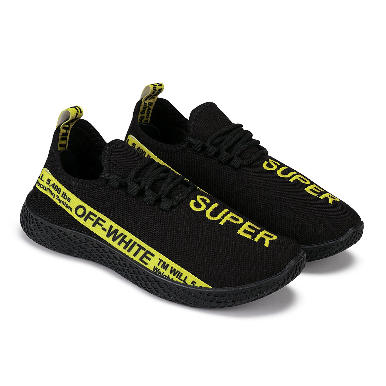 

KINAX Men sports shoes Running Shoes ( Black )