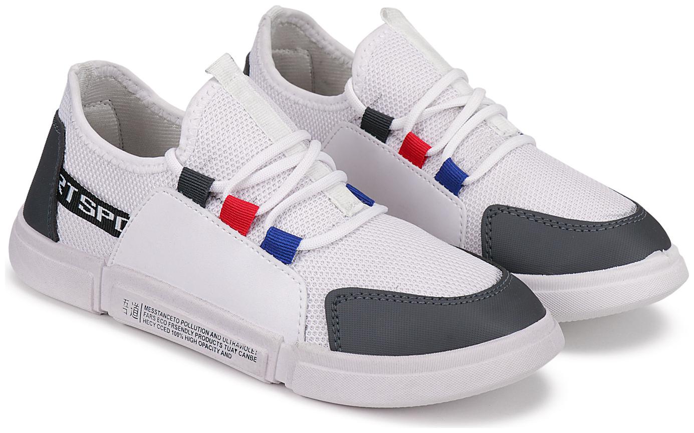 

KINAX Men sports shoes Running Shoes ( White )