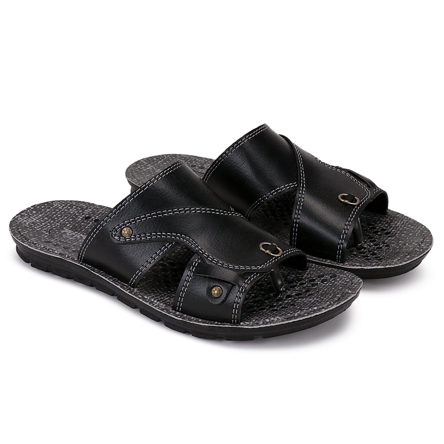 

Kinax Men s Black Outdoor Slippers