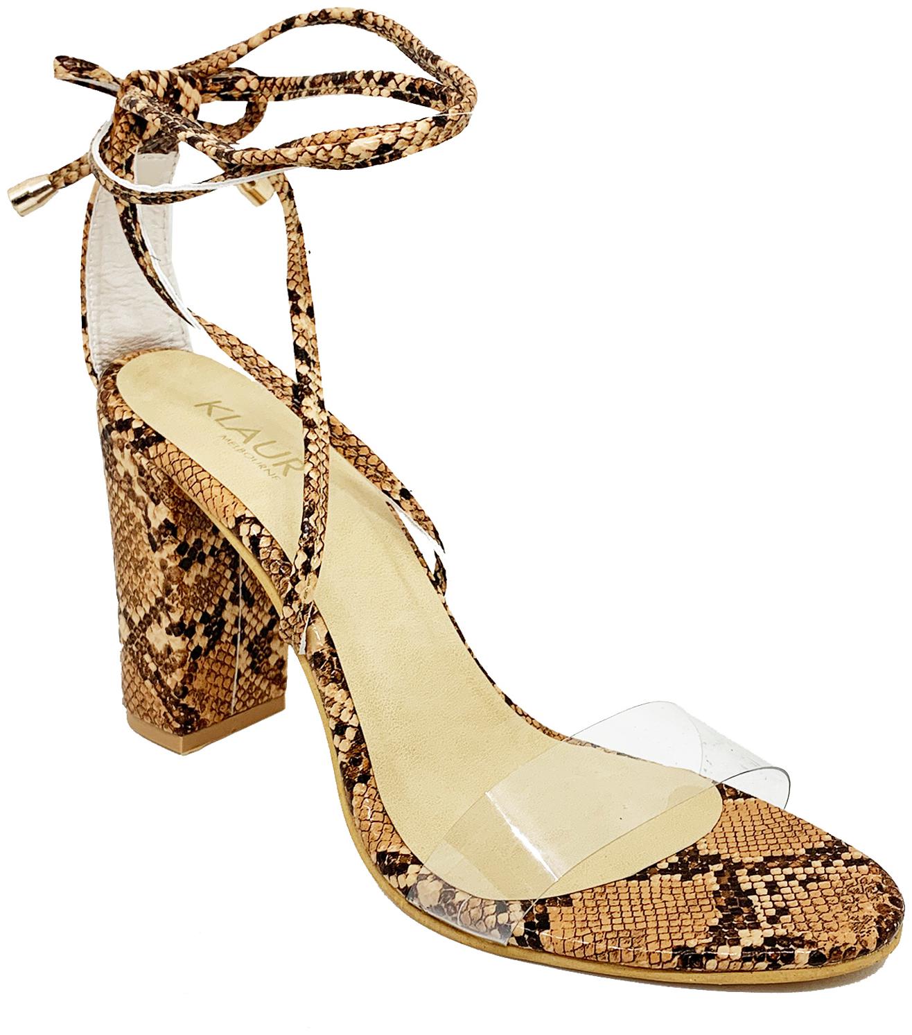 

Klaur Melbourne Synthetic Tan Woven Patterned Pump Heels For Women