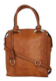 

Kleio Brown Faux Leather Shoulder Bag