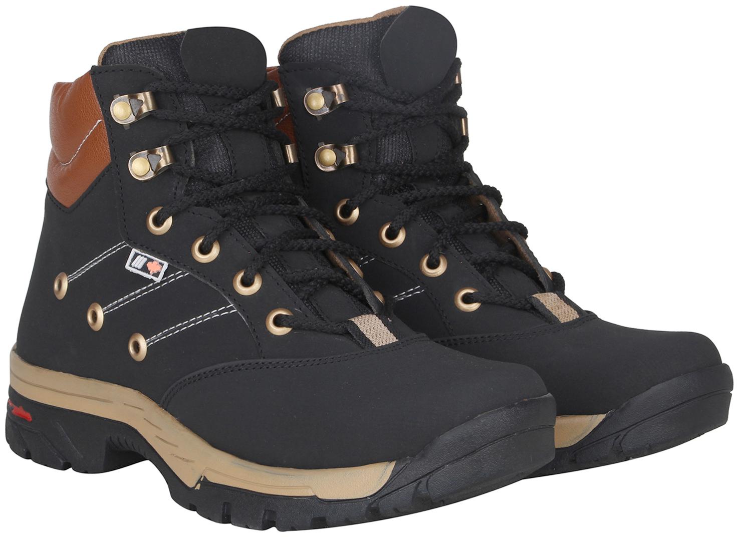 

Kraasa Men Black Outdoor Boots - CA4273