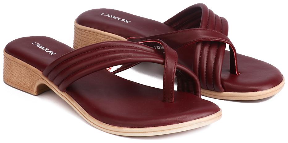 

L AMOURE Women Maroon Pumps