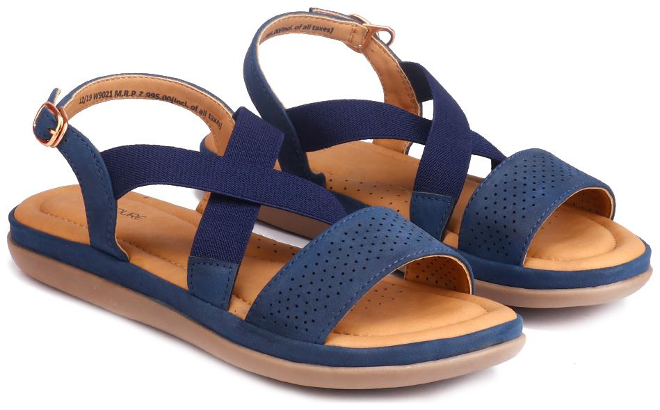 

L AMOURE Women Blue One Toe Flats