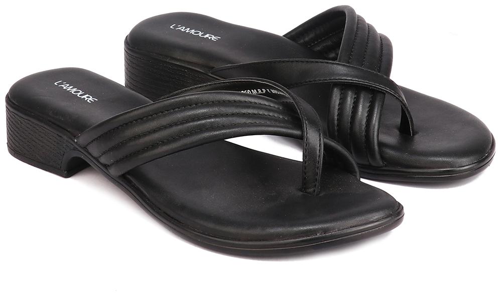 

L AMOURE Women Black Pumps