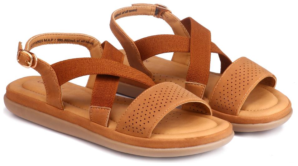 

L AMOURE Women Tan One Toe Flats