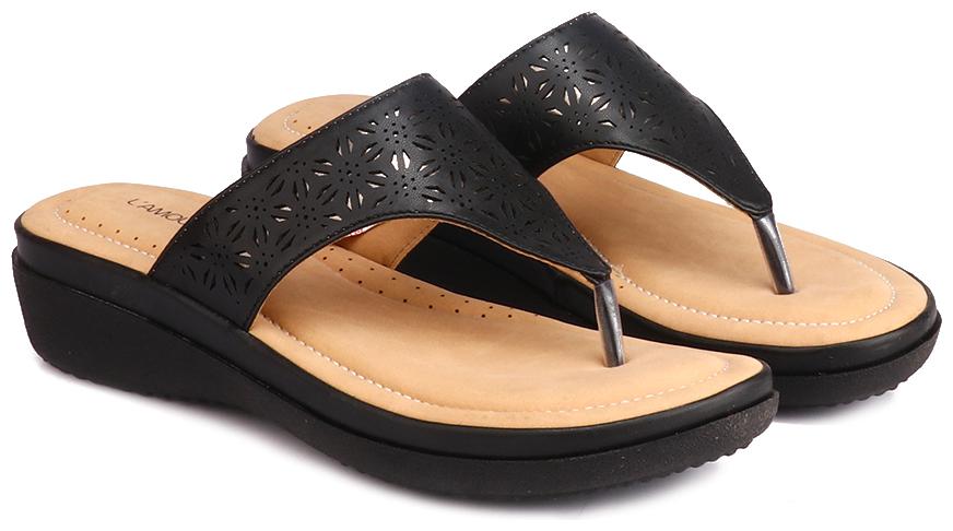 

L AMOURE Women Black One Toe Flats