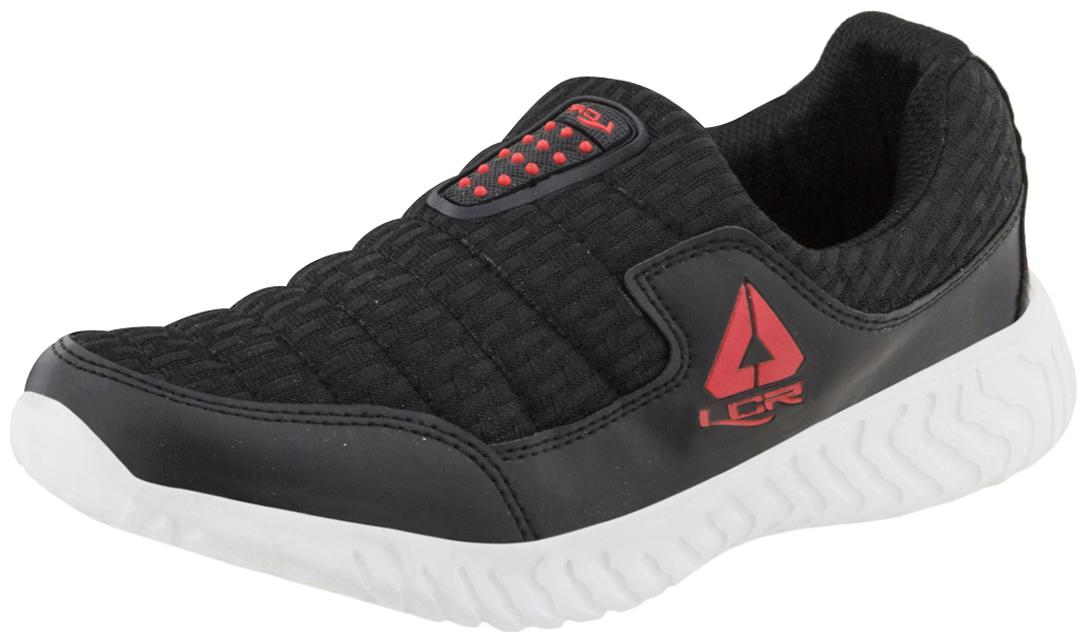

Lancer Men ACTIVE-37BLK-RED Walking Shoes ( Black )