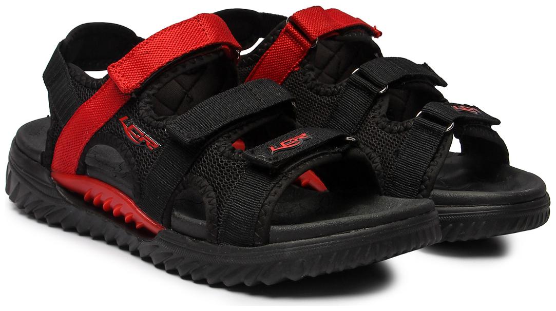 

Lancer Men Black Red Sandals