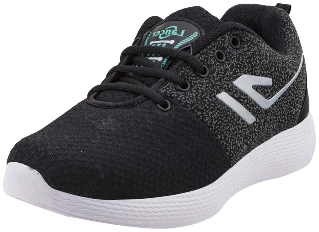 

Lancer Men Men s Lace Up Running Shoes Running Shoes ( Black )