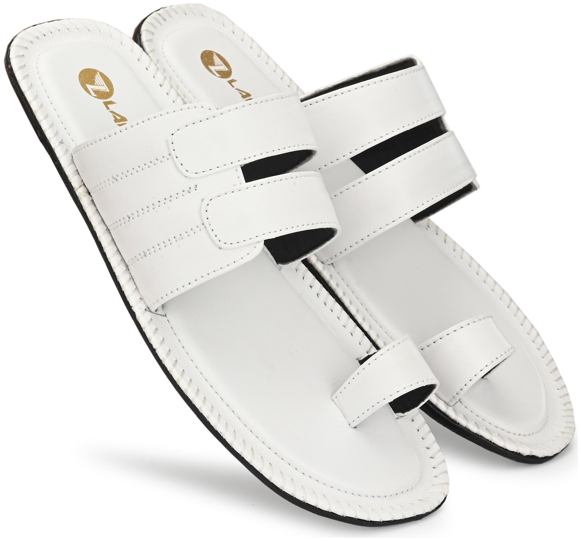 

Lavista Encanto Men s Synthetic Leather Black Soft or Comfortable Slippers Chhapal Floats and Flip-Fops