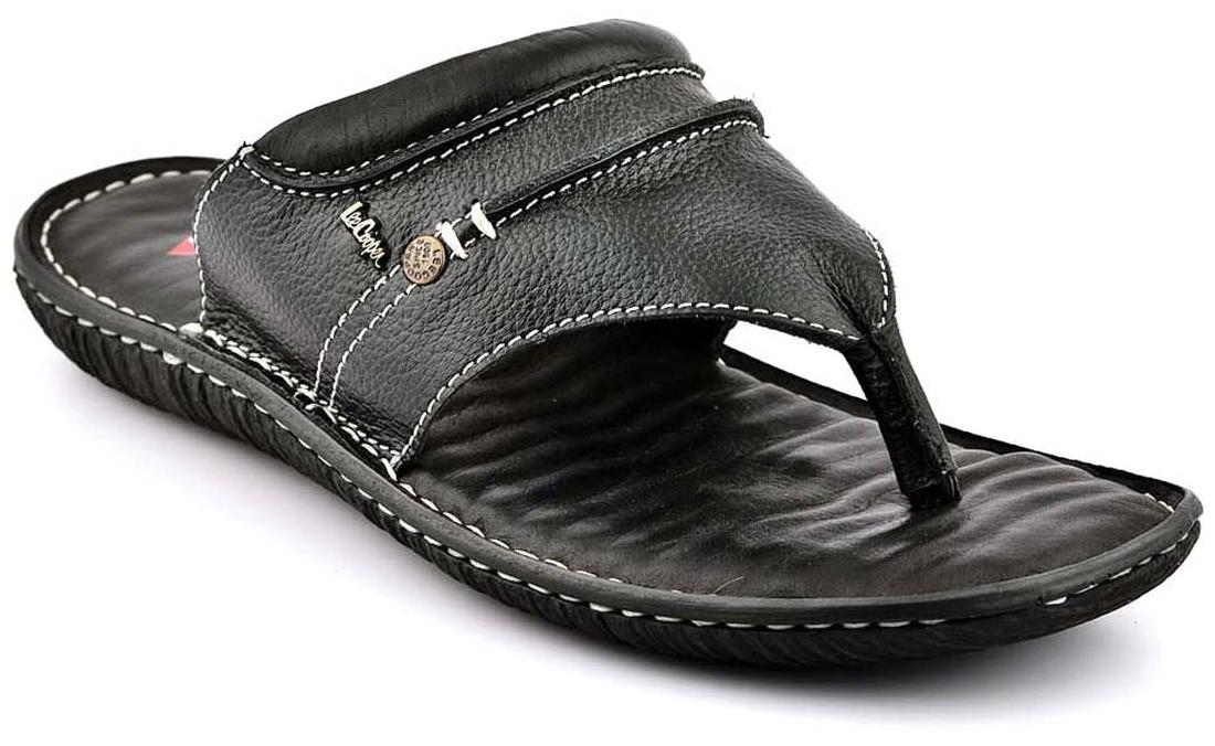 lee cooper black slippers