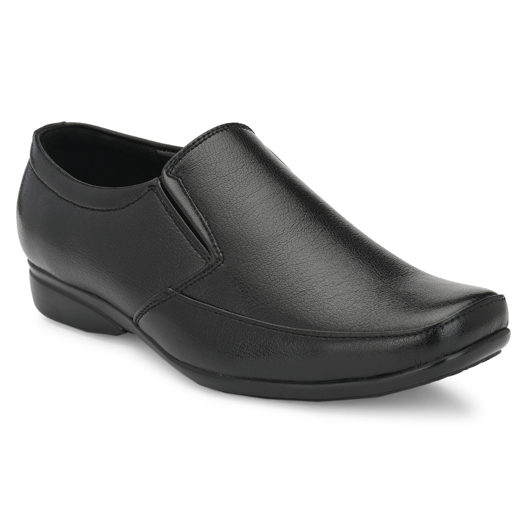 

Leoncino Men Black Slip-On Formal Shoes - 6000