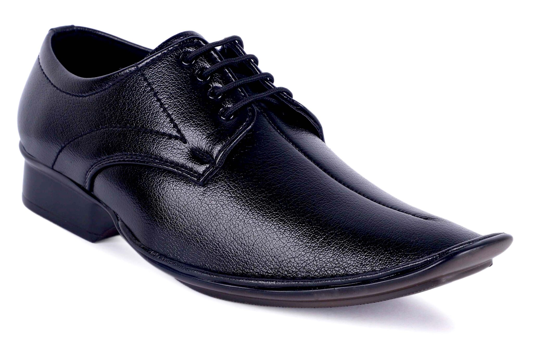

Leoncino Men Black Derby Formal Shoes - 10