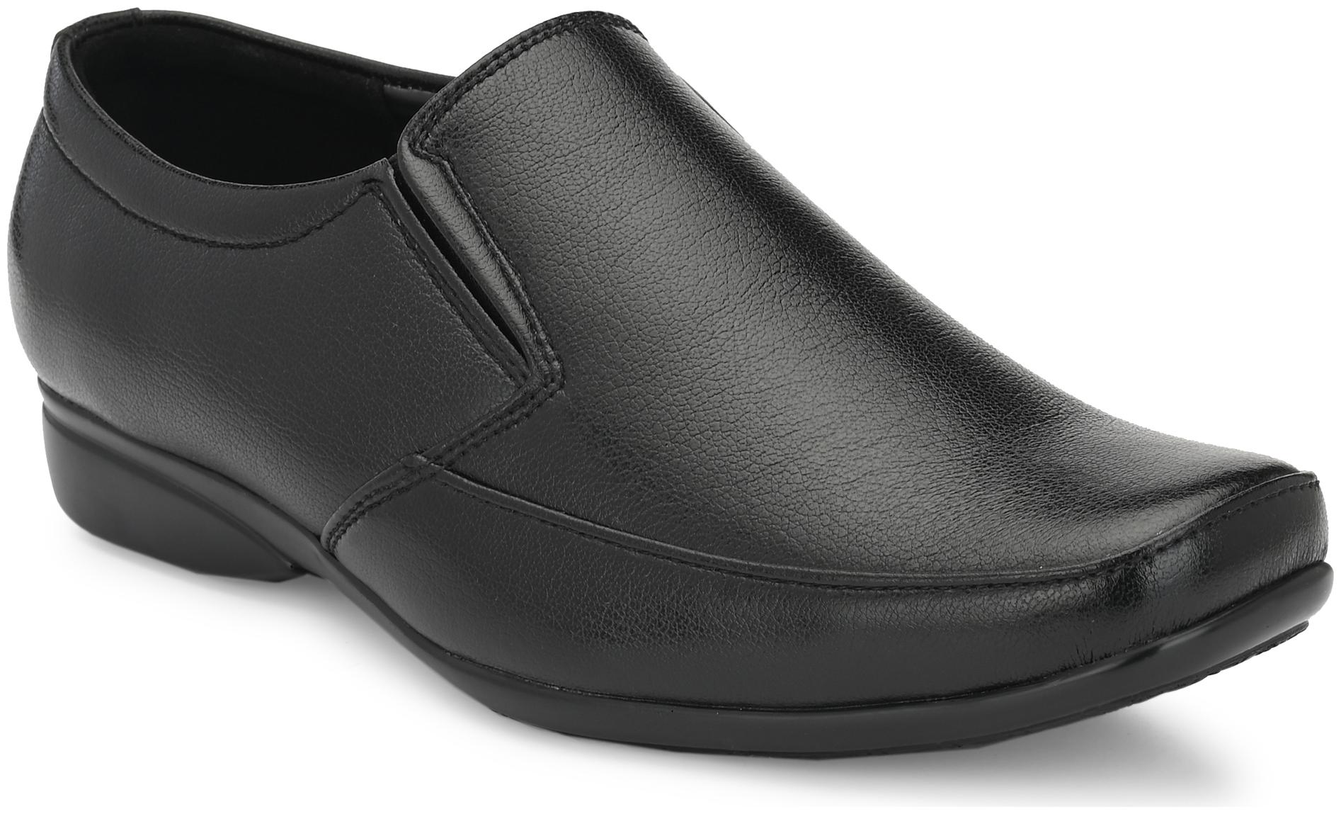 

Leoncino Men Black Slip-On Formal Shoes - 6000