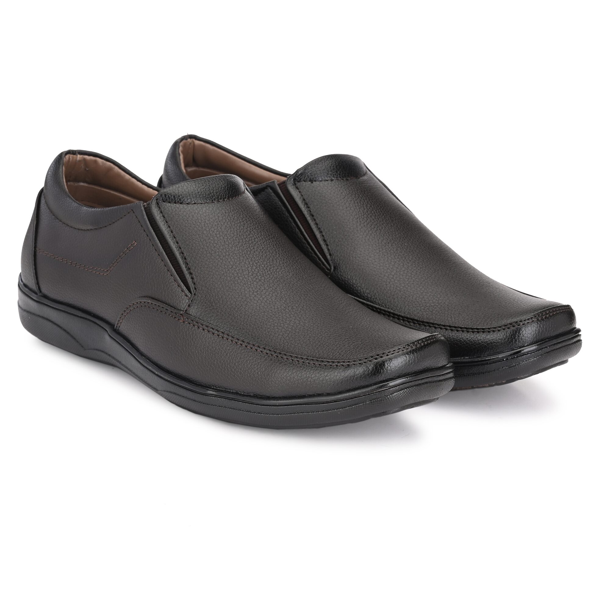 

Leoncino Men Brown Slip-On Formal Shoes - V-20