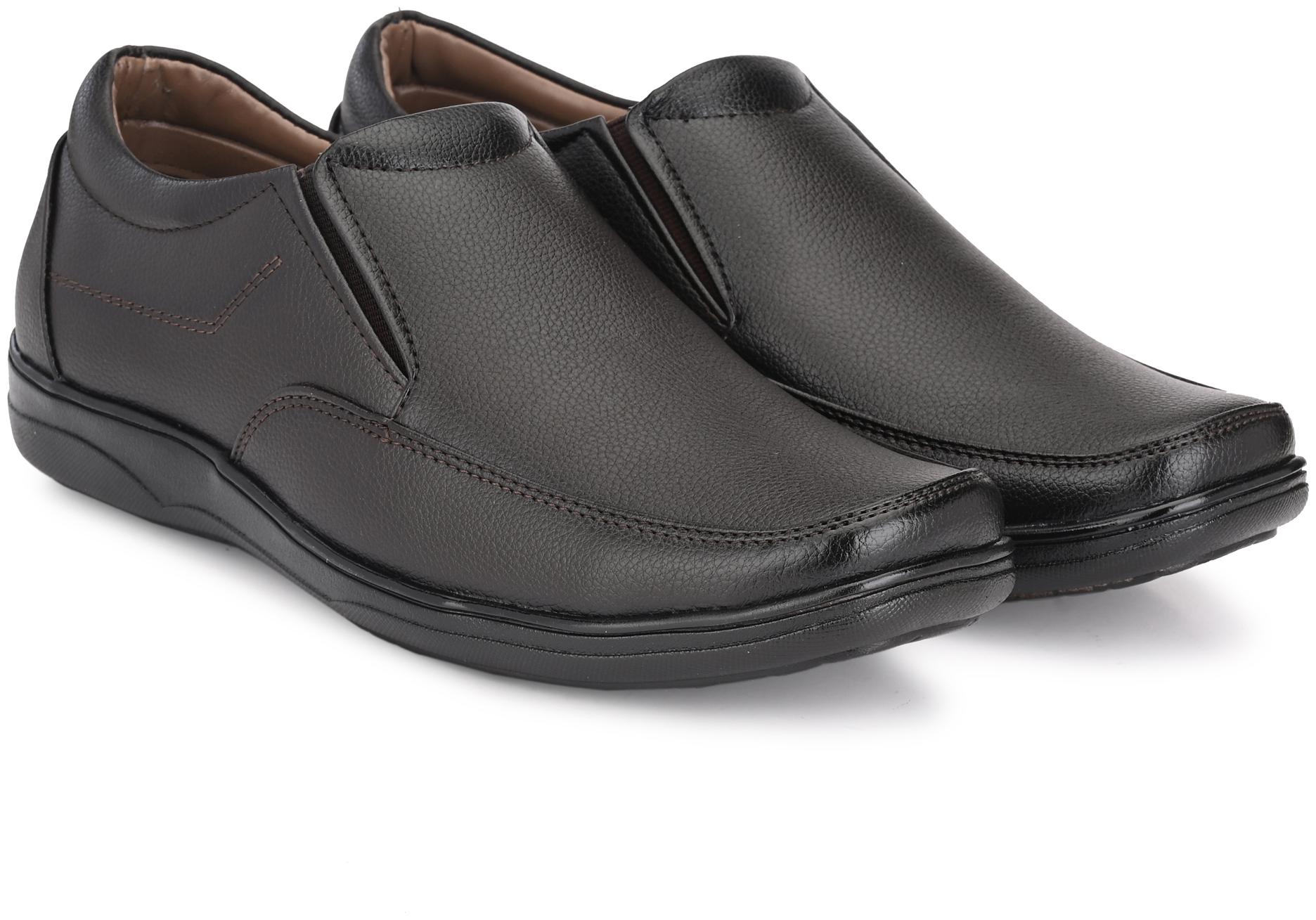 

Leoncino Men Brown Slip-On Formal Shoes - V-20