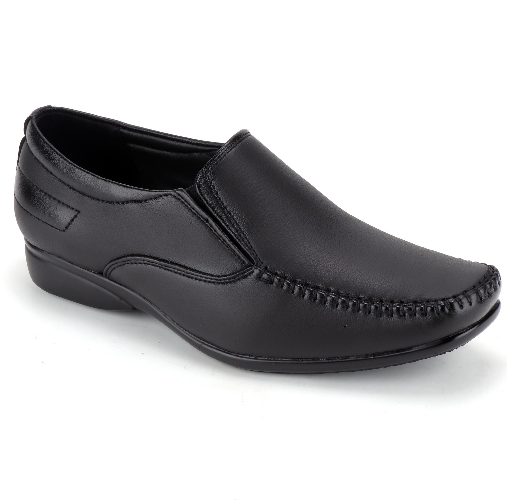 

Leoncino Men Black Slip-On Formal Shoes - 6010