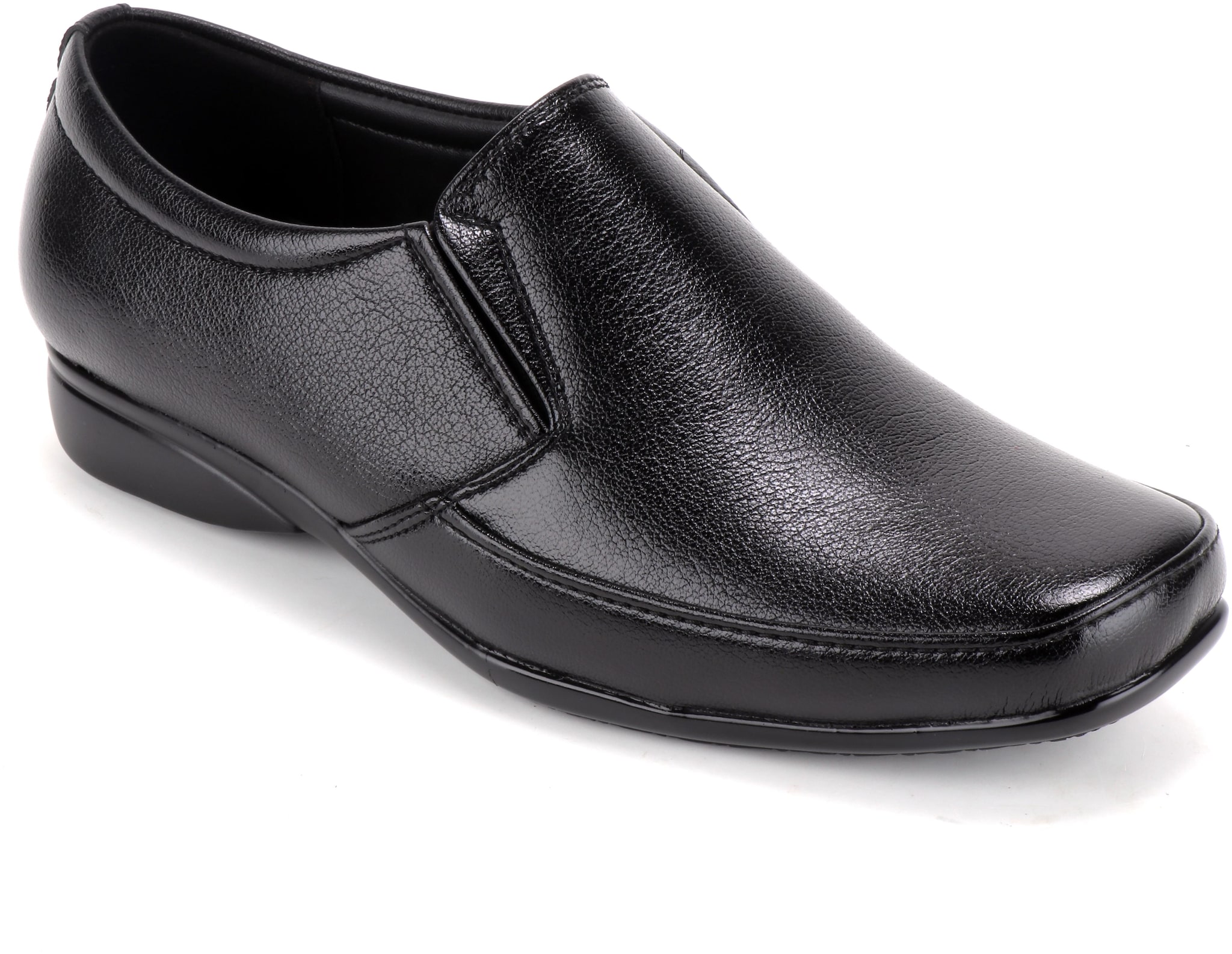 

Leoncino Men Black Slip-On Formal Shoes - 6000