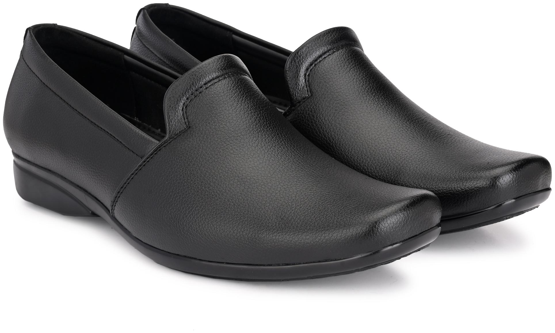 

Leoncino Men Black Slip-On Formal Shoes - NEW 6006 P