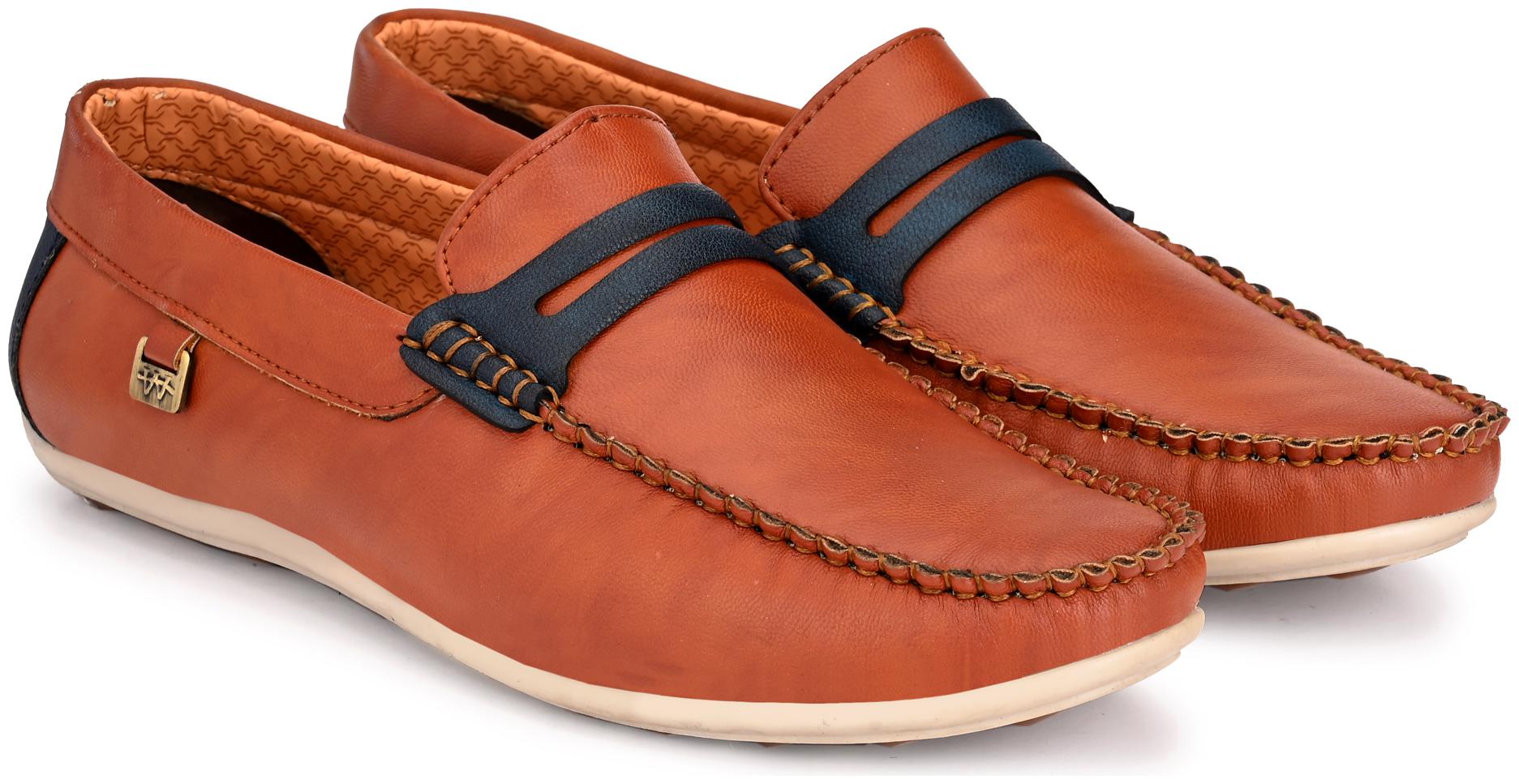 

Leoncino Men Tan Loafers - 4